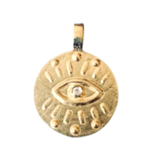 Load image into Gallery viewer, Maka Coin Necklace with Center Diamond